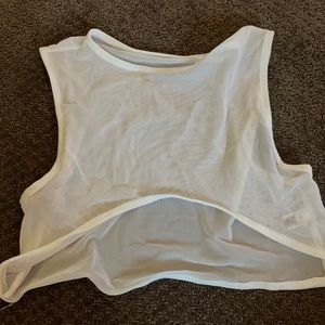 Joah brown mesh shrug